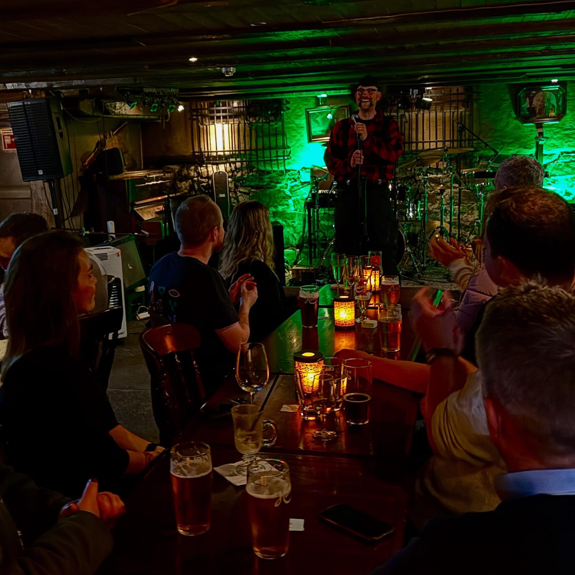 Stand-up audience at Fish & Ships Comedy Club in Bergen